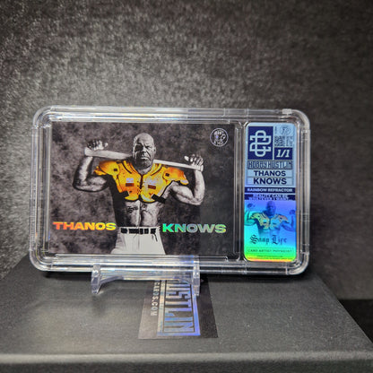 [1of1] THANOS KNOWS - SILVER HOLO