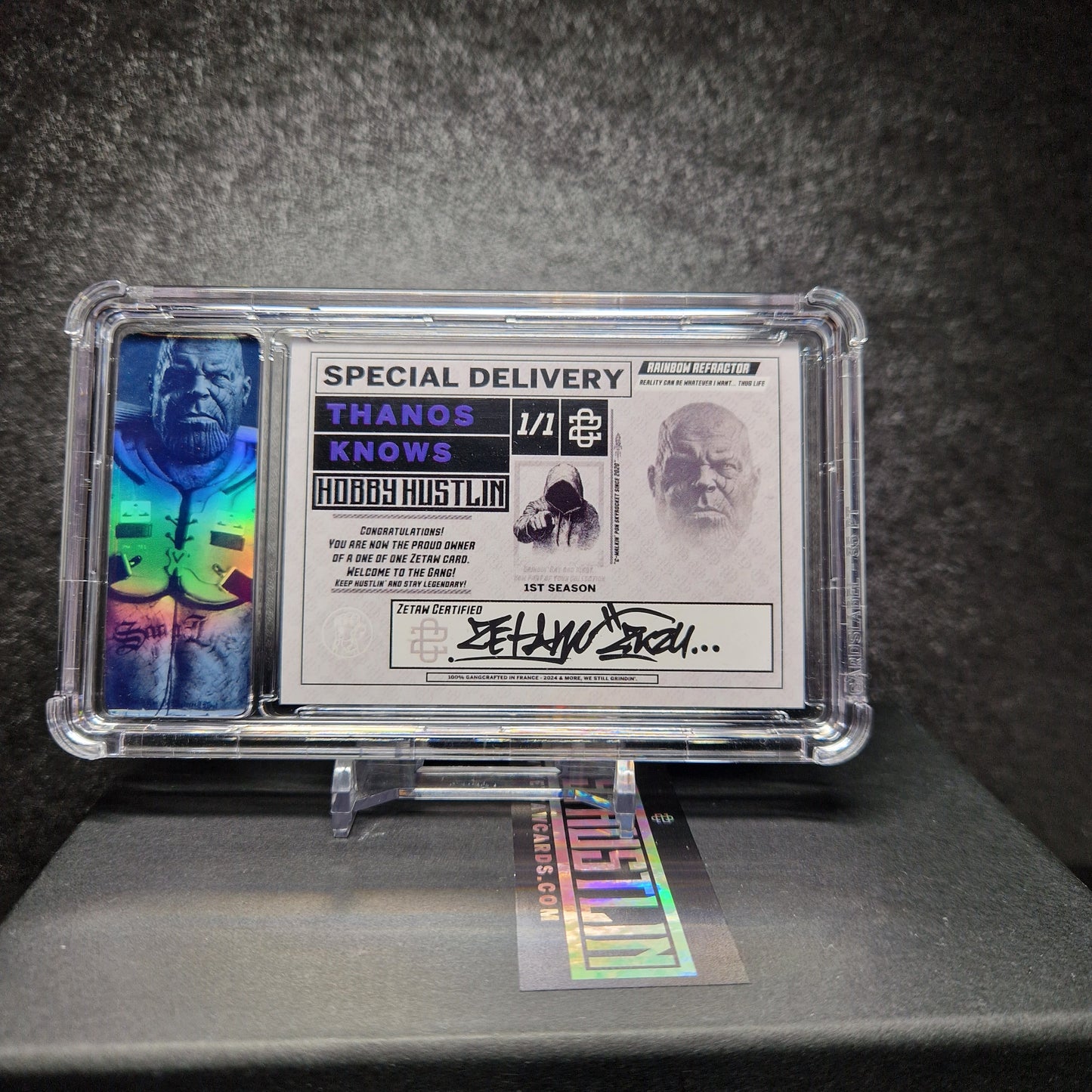 [1of1] THANOS KNOWS - SILVER HOLO
