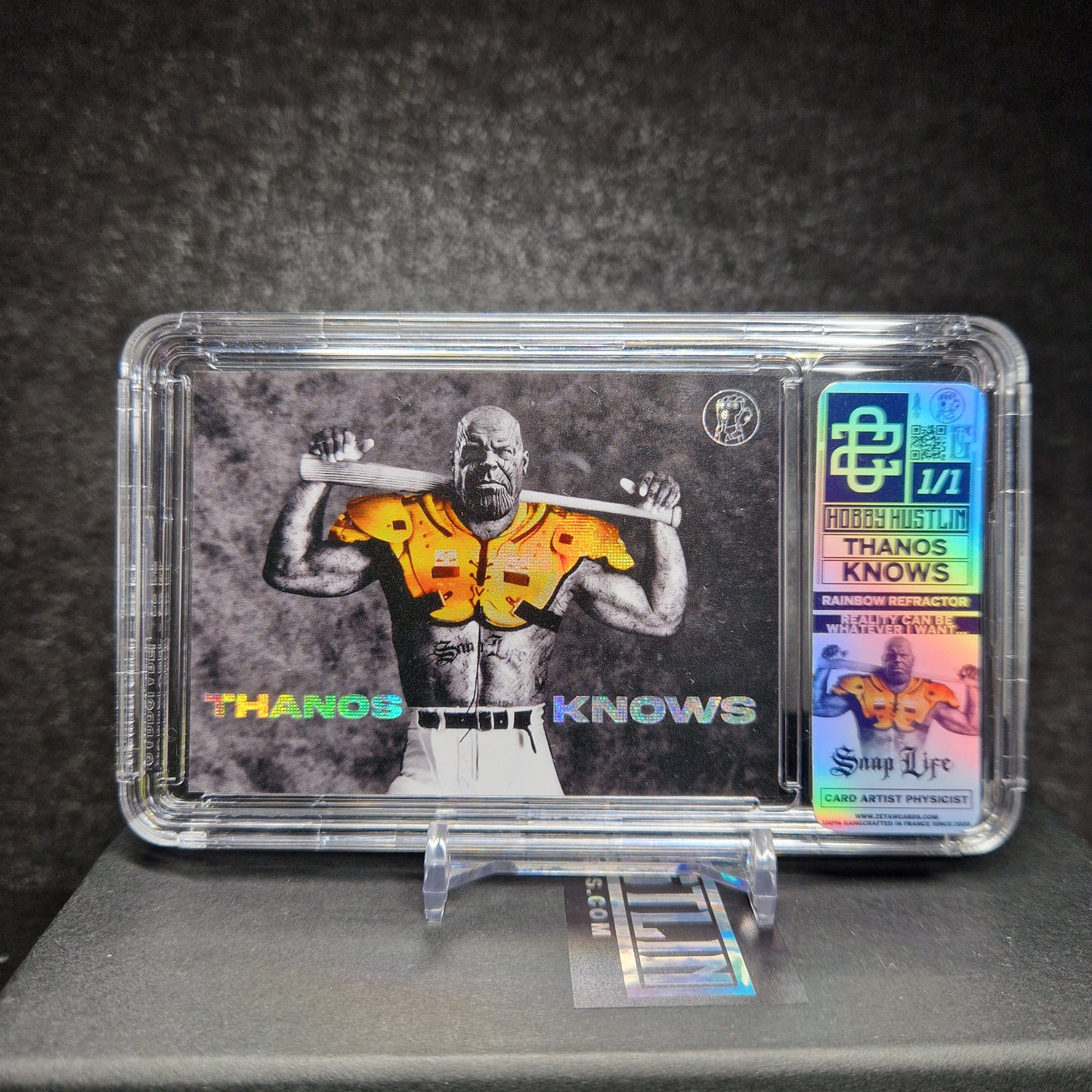 [1of1] THANOS KNOWS - SILVER HOLO