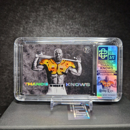 [1of1] THANOS KNOWS - SILVER HOLO