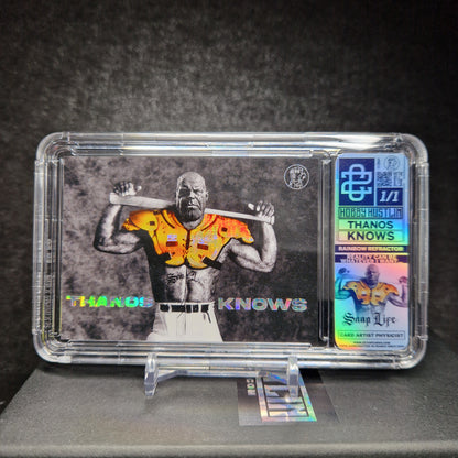 [1of1] THANOS KNOWS - SILVER HOLO