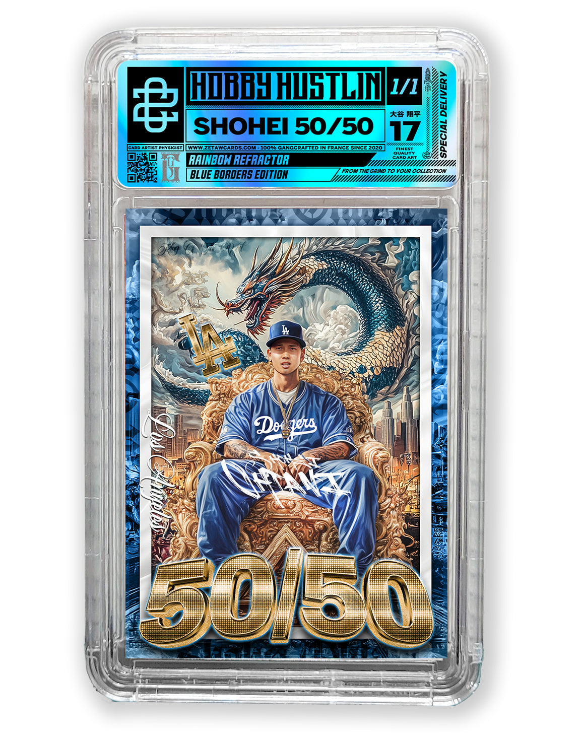 SHOHEI 50/50 - RAINBOW REFRACTOR - BLUE BORDERS