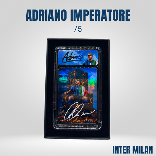 [1 of 1 ] ADRIANO - AUTO ON CARD - INTER BLUE - /5
