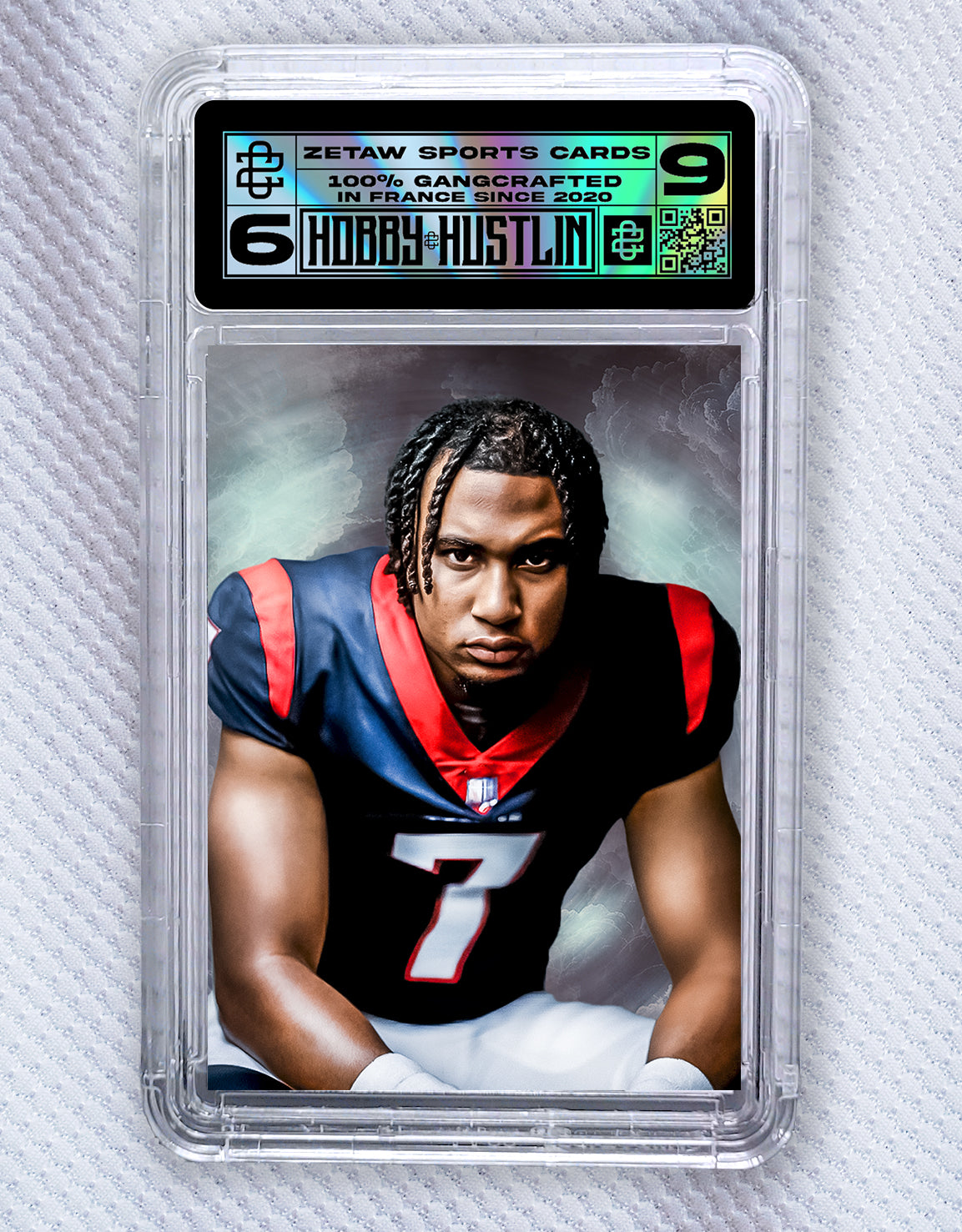 CJ STROUD portrait - SILVER - /5 + SLAB