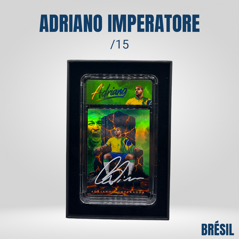 [1 of 1 ] ADRIANO - AUTO ON CARD - BRAZIL - GREEN /15