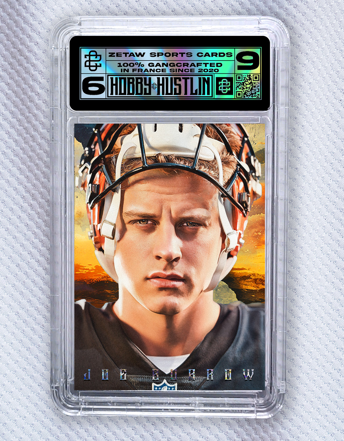 JOE BURROW portrait - ORANGE - /5 + SLAB